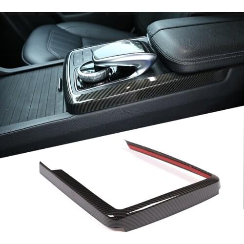 For Mercedes Benz GLE GLS ML GL Class W166 2013-2019 Carbon Fiber ABS Central Control Multimedia Mode Decoration Frame Trim