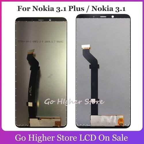 For Nokia 3.1 / Nokia 3.1 Plus LCD Display Touch Screen Digitizer Assembly Replacement TA-1118 TA-1104 TA-1125 Repair Part