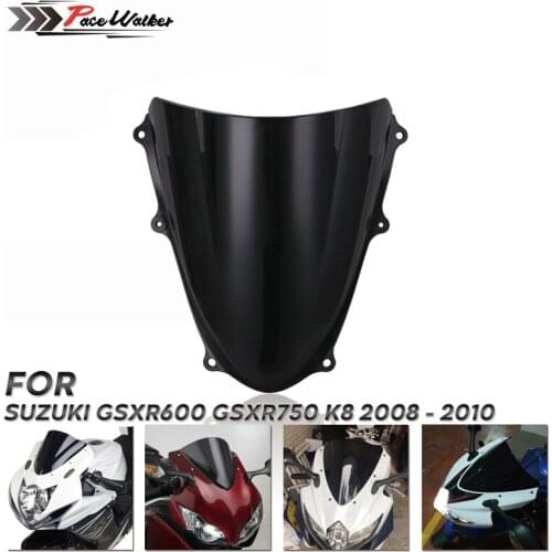 GSXR600R GSXR750R K8 Windshield WindScreen Motorcycle Double Bubble For Suzuki GSXR750 GSX-R GSX-R600 600R 2008 2009 2010