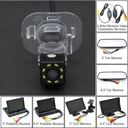 8LED HD Car Rear View Camera For Hyundai Verna Solaris Accent Kia Forte 4.3" 5 Inch Parking LCD Monitor Reverse 2.4GHZ Wireless