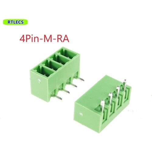 1000pcs Terminal block 3.81mm pitch 5 poles shrouded plug type HDR Right angle male 8A 300V Green 1803303 Rohs New Free shipping
