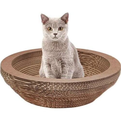 Cat Scratching Lounge Board Corrugated Cardboard Scratcher Cat Scratch Pad Post Sharpen Claws Pet Toy Large
