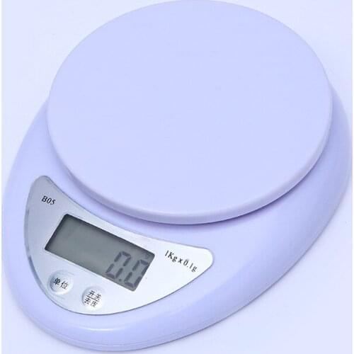 Kitchen 5000g/1g Digital Scale LCD Electronic Scales Steelyard Kitchen Scales Postal Food Balance Measuring Weight Drop Shipping