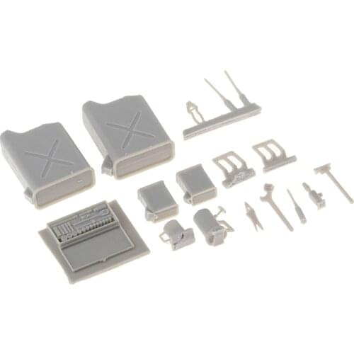 MagiDeal 1:25 Scale Mini Tank Repair Tool Box Model Toy for Sand Table Scene Diorama Scenery Decors