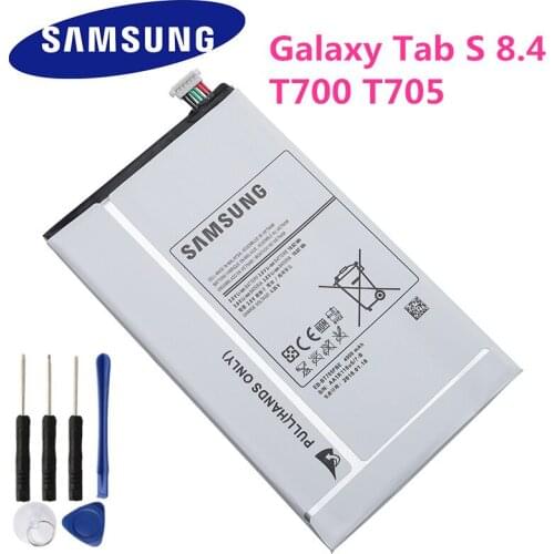 Original Replacement Samsung Battery EB-BT705FBE EB-BT705FBC For Galaxy Tab S 8.4 T705 T700 Genuine Tablet Battery 4900mAh