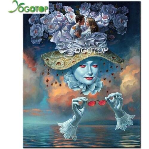 Full drilling Diy 5d Diamond Painting Cartoon Mask Character Pattern Diamond Embroidery Full round Diamond wedding decor YY4458
