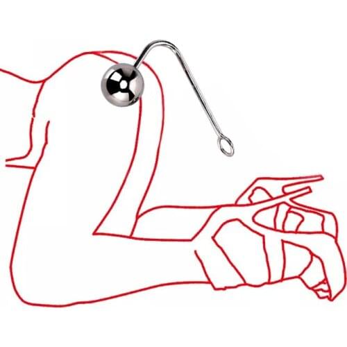 Hook Ass Plug Sex Tools for Men Metal Butt Plug Prostate Massager Sex Toys for Women Erotic Toys Strapon Anal Big Large Metal 18