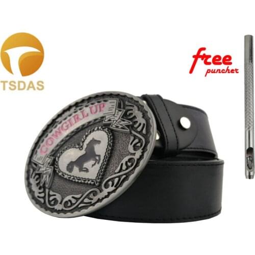 Zinc Alloy Belt Buckle Men and Women Jeans Fashion Horse Animal Belt Buckles Accessories Gift Fit 4cm Width Belt