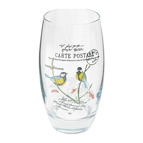 Joy Glass 3 Pcs Soft Drink Cup Bird Sanctuary dinner plates тарелки для еды посуда для сервировки plate plateau de service