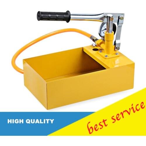 Manual test water pipe PPR pipe test press machine manual pressure testing pump 25kg