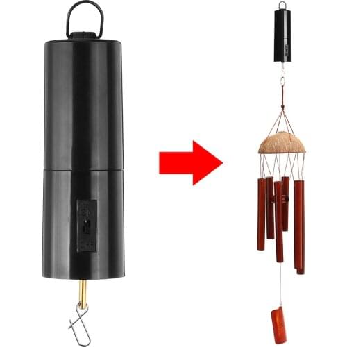 Stainless Steel Electric Powered Hanging Display Motor Revolve Twist Turn Twirl Swirl Wind Chimes Hanging Decorations