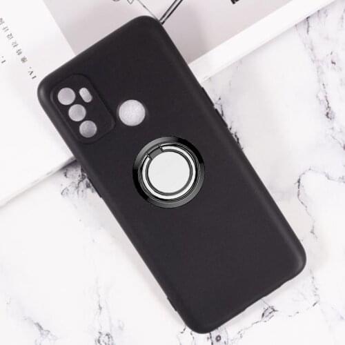 For OPPO A53 4G CPH2127 A53s 2020 CPH2139, CPH2135 Back Ring Holder Bracket Phone Case Cover Phone TPU Soft Silicone