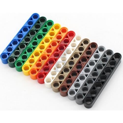 High-Tech Part 1x7 Thick Liftarm 32524 Race Off-Road Construction Vehicle Plane Model EV3 Set Bulk Accessory MOC Building Blocks