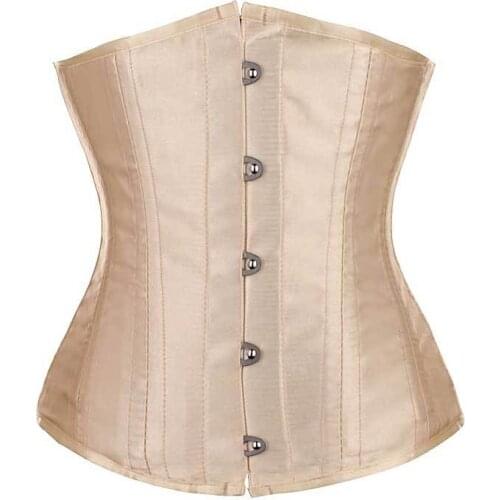 Hot Sale Corset Spiral Steel Boned Corsets Women Sexy Outfit Lingeries Solid Busk Closure Bustier G-string Waist Under Bust