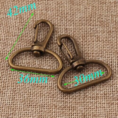 10 PCS 30mm Swivel Lobster Clasp Lobster Swivel Clasps Antique Bronze Hook Handbag Snap Purse Hook Swivel Hook