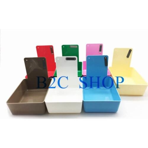 10pcs Clamping Piece Clip Holder to Fix Paper Tooth Plastic Dental Neaten Work Case Pans