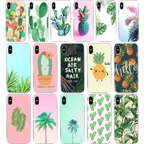 228H Panda Pour Coque Luxe Cactus Soft Silicone Tpu Cover phone Case for iphone 5 5s se X XR XS Max case