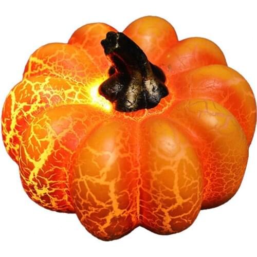 50% Hot Sale 3D Resin Pumpkin Lamp Eye-catching Halloween Landscaping Pumpkin Statue Light Party Supplies Halloween Supplies