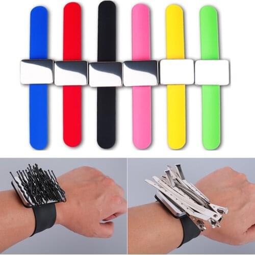 Salon Hair Accessories Magnetic Bracelet Wrist Band Strap Belt Hair Clip Holder Sewing Needle Barber Hairdressing Styling Tools