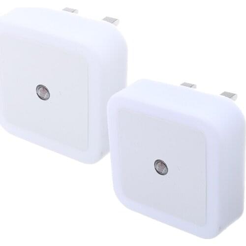 2pcs Lamp Sensor Automatic Small LED Safety Night Light Wall Plug-in Low Energy Suitable For Childrens Rooms