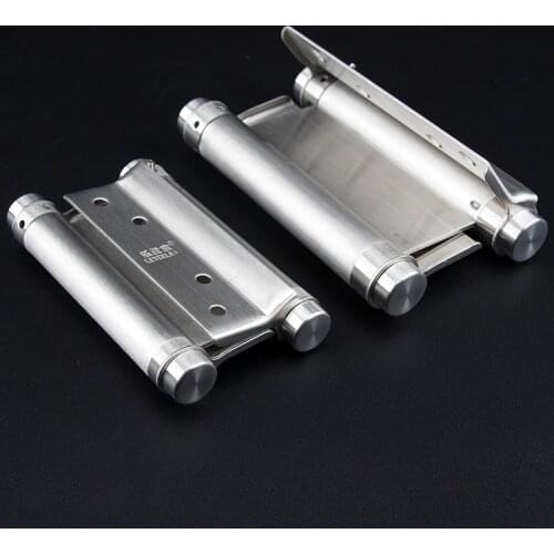 Double open spring 3 inch / 4 inch / 5 inch hinge Stainless steel two way free door hinge hinge cowboy door fence dedicated