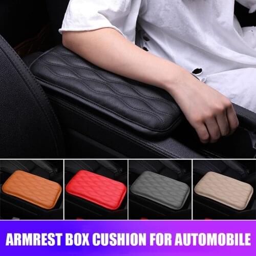 Brand New Armrest Cushion Pad Console Protector Car Auto Universal PU Leather Supplies for Elements Personal Car Part Ornaments