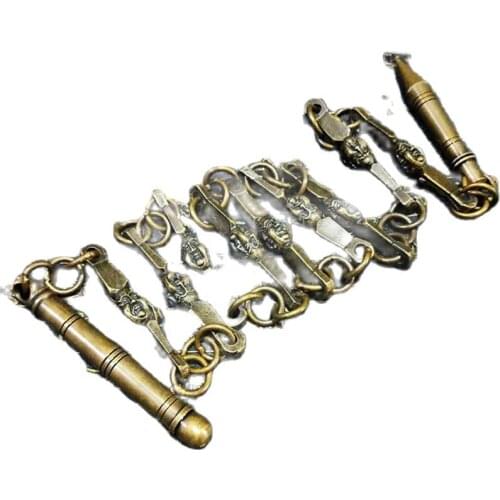 Chinese martial arts Whip Nine Copper Buddha head Whips to Exercise Gong Whips