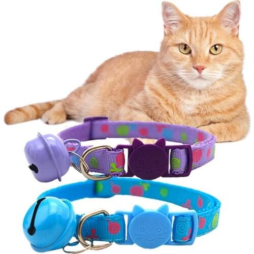 Cute Cat Dog Buckle Collar Lollipop Candy Color Adjustable Style Pet Supplies Cat Collars