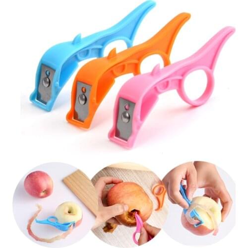 3 in 1 Multi-Function Vegetable Fruit Peeler Plastic Orange Pear Lemon Slicer Stripper Julienne Cutter Citrus Knife Kitchen Tool