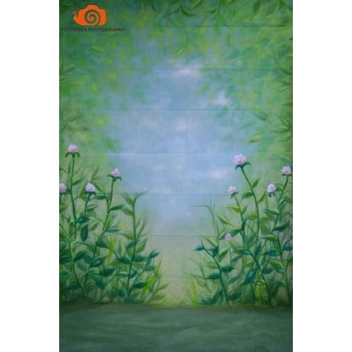 10x20ft100% Cotton hand painted MUSLIN BACKDROP Spring flower SCENIC BACKGROUND,wedding photography backgrounds for photo studio