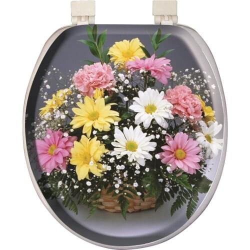 Softy Classic Pattern Soft Toilet Seat Cover White