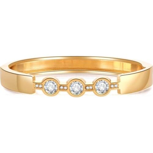 ORNAPEADIA Fashion Alloy Bracelet for Women Cute Glossy Light Metal Womens Bangles for Girls Charms for Bangles Pulseras Mujer