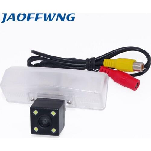 HD glass lens material car reserve parking camera with 4 led lamp highest night vision ccd image sensor use for Toyota RAV4 2014