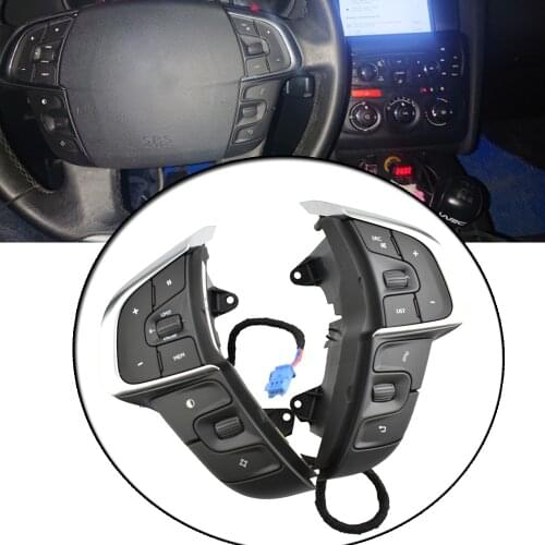 Steering Wheel Switch For Ci troen C4 2013 Car Multifunction Cruise Control Button Phone Volume Buttons accessories