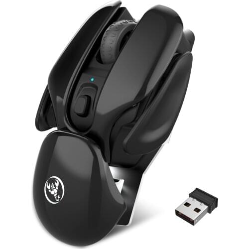 Rechargeable Wireless Mouse Silent Click Design USB Wireless Mouse for Laptop Notebook Desktop 1600dpi Adjustable