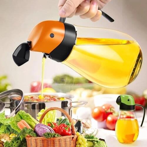 Cooking Seasoning Oil Bottle Sauce Bottle Glass Storage Bottles for Oil and Vinegar Creative Oil Dispenser For Kitchen Accessory