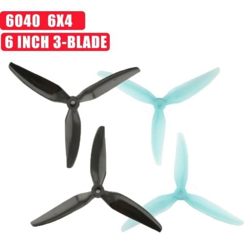 2Pairs HQProp DP6X4X3V1S Durable 6040 6x4 6 Inch 3-Blade Propeller for RC Drone FPV Racing DIY Accessories Replacement Parts