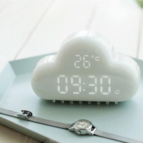 Xiaomi MUID Cloud Smart Wake-up Alarm Clock Child Student Bedroom Bedside Rechargeable Creative Alarm Clock Temperature Display