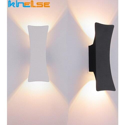 Modern 6W LED Wall Lamp IP65 Outdoor Waterproof Up Down Sconce Aluminum Garden Porch Balcony Aisle Wall Lights Fixture AC85-265V