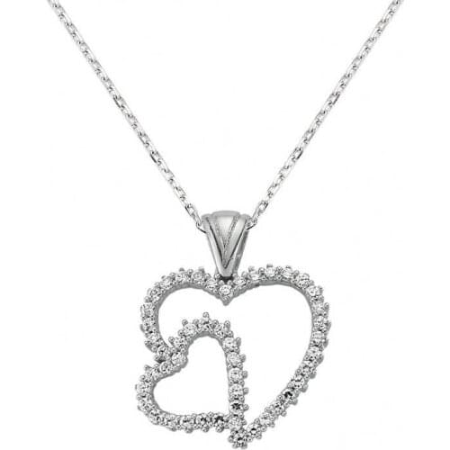 Tevuli 925 Sterling Silver Heart Women Necklace