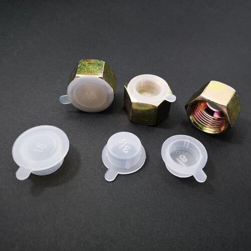 10pcs Metric cylinder dust plug Cap plastic sheath inner thread hole plug for hydraulic hose Screw hole decor cover protector