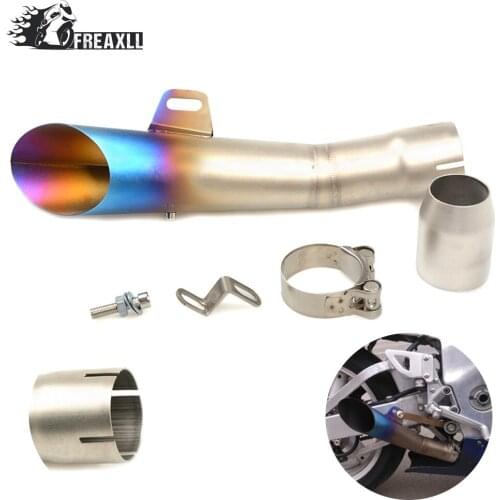 35MM-51MM Universal Motorcycle Exhaust Pipe Escape Scooter Muffler With DB Killer For Kawasaki Z 750 R ABS Z 800 Z 1000 SX ABS
