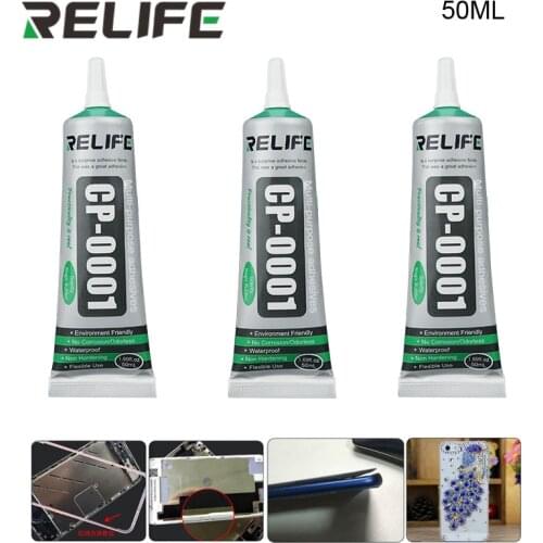 3Pcs RELIFE CP0001 Transparent Glue Adhesive Clear Liquid Glue Phone Frame Repair Jewelry Crafts DIY Touch Screen Glass Glue