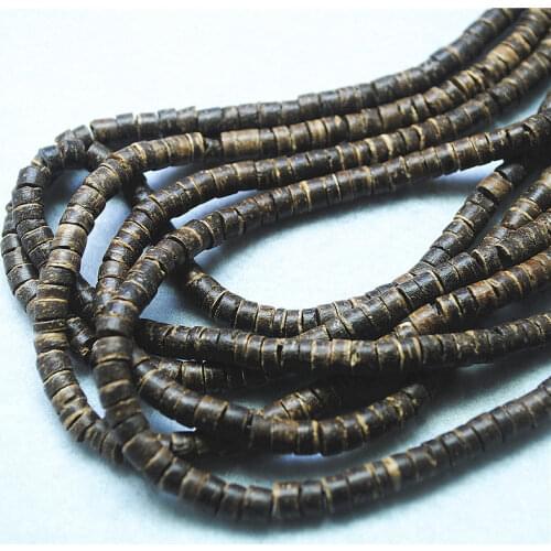 2 Strands Nature Coconuts Shell Disc String 5-6MM For Fashion DIY Beads Accessories Best Selling For Love Items