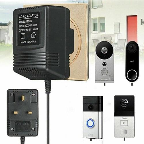 5M 18V 500mA 9W Power Supply Charging Adapter Charger For Video Ring Doorbell Transformer UK Adapter Plug Wall