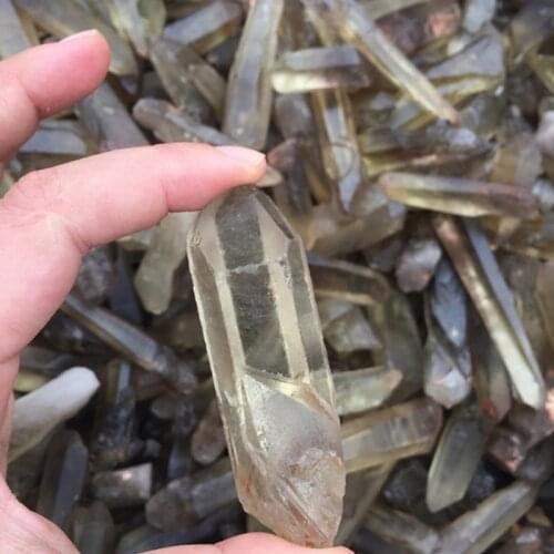 50g/pack Natural Lemurian Seed Smokey Quartz Crystal Point Specimen Healing