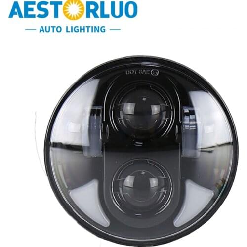 AESTORLUO 1pcs Factory Supply 5.75 Inch Led Headlight Halo Ring For Harley Dyna Sport FXD Fat Bob Street BobFXDB FXR FXDL 40W