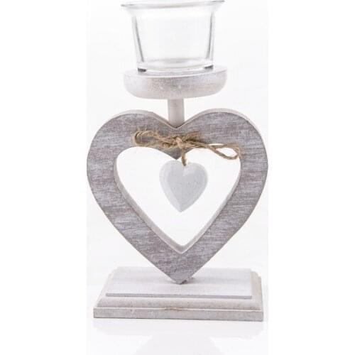 Wood Heart Tealıght candle holder 19Cm candle and candlestick свеча и подсвечник vela y candelero