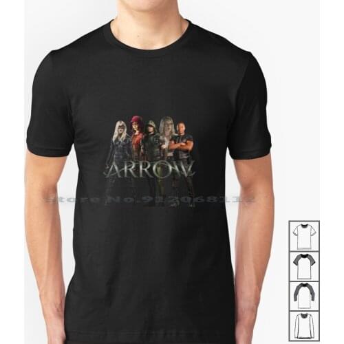 Team Arrow T Shirt 100% Cotton Cw Green Arrow Black Canary Speedy John Diggle Comics Felicity Smoak Laurel Lance Thea Queen