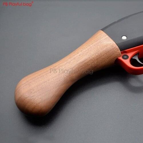 Playful bag Outdoor CS AKA M870 short wooden Grip Black walnut Gel ball gun accessory M4 LDT416 Jinming ak74u CS toy parts LD96